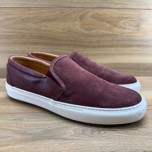 UNTUCKIT Suede Brown Mens 10 Slip On Sneakers Slip On Reddish brown